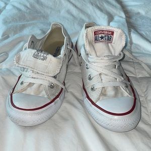 Converse white low top